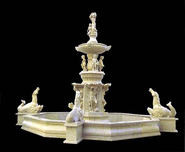 Large Marble Garden Fountain for sale